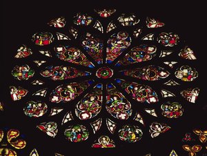 Rose window by French School