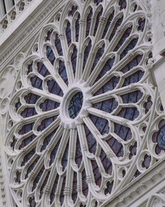 Rose window from the west facade by French School