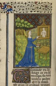 Thamar painting the goddess Diana, from 