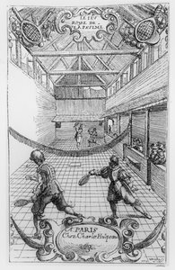 Royal Tennis, Frontispiece from Jeu Royal de la Paume, 1632