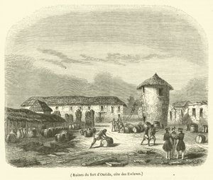 Ruins of the Fort of Ouidah, Slave Coast (engraving)