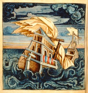 Shipwreck, from Theatre des Vices et Vertus, by Jan van der Noot