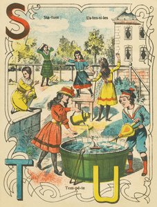 Statues, Tempete, Utensils by French School