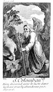 Saint Columban by French School