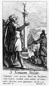 Saint Simeon Stylite on his Column