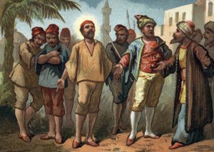 Saint Vincent de Paul (1581-1660), priest was captured by Turkish pirates who sold him as slaves in Tunis