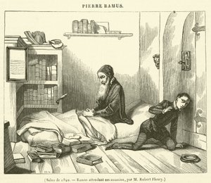 Salon of 1840, Ramus Awaiting His Assassins by French School