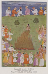 Sati, the Tradition of a Widow Immolating Herself on Her Husband