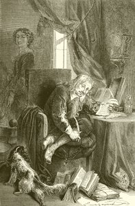 Scarron and His Wife by French School