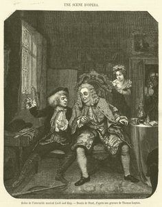 Scene from the Musical Interlude Lock and Key by French School