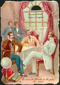 Scene from Around the World in Eighty Days, by Jules Verne by French School