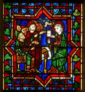 Scene depicting a scene from the life of St Catherine: with the philosophers by French School