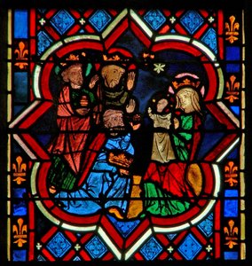Scene depicting the Adoration of the Magi
