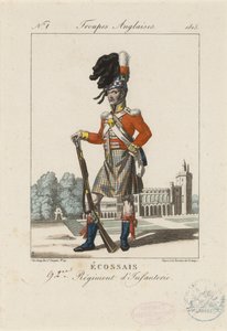 Scottish 92nd Infantry Regiment, c.1815 by French School