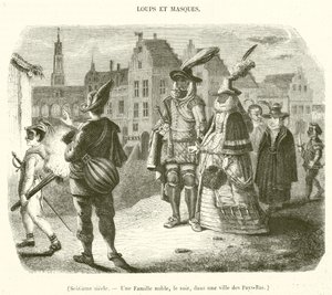 Sixteenth Century, A Noble Family, Evening, in a City of the Netherlands