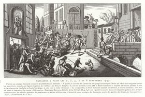 September Massacres, Paris, French Revolution, 1792 by French School