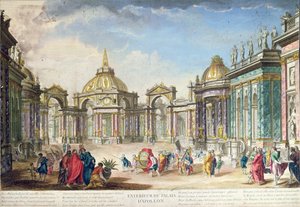 Set Design for the Exterior of Apollos Palace, published in Paris, 1748