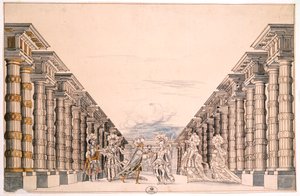 Set Design for an Unidentified Play, from Menus Plaisirs du Roi