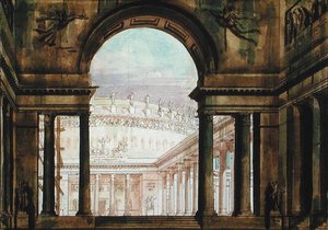 Set design inspired by antiquity, c.1800