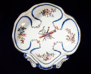 Sevres plate decorated with bow and arrows, 1762
