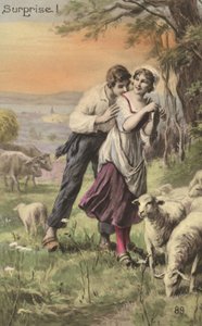 Shepherd and Shepherdess by French School