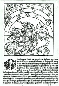 Shepherd under Sun, Moon and Stars, from a Shepherd
