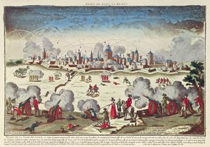 Siege and Bombardment of Lille by Albert de Saxe-Teschen, September-October 1792 by French School
