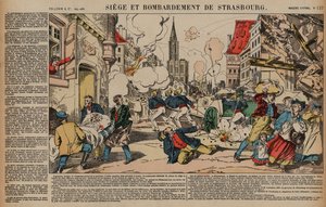 Siege and bombardment of Strasbourg, Franco-Prussian War, August-September 1870 by French School