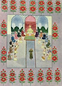 Sinbad the Sailor receiving Sinbad the Porter, illustration for Sinbad the Sailor, from The Arabian Nights, 1895