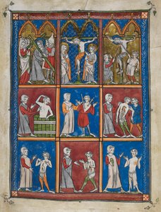 The Chirurgia: Nine Miniatures Showing Biblical and Medical Scenes