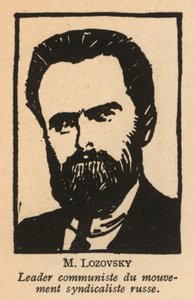 Solomon Lozovsky, Russian Bolshevik Revolutionary and Soviet Politician, General Secretary of the Red International Labour Union (Profintern)