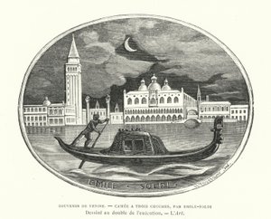 Souvenir of Venice, cameo designed by French sculptor Emile Soldi by French School