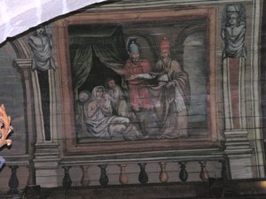 St. Cornely performing a miracle
