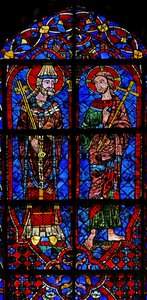 St Peter and Christ by French School