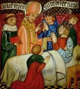 St. Sulpice Performs a Miracle by Curing King Clotaire by French School