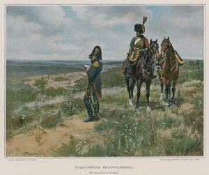 Staff Officer Reconnoitering by French School