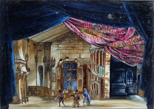 Stage Design for Act II of La Juive by French School