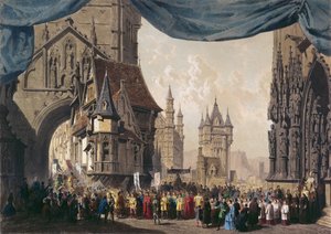Stage Design for Act I of La Juive by French School