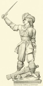 Statue of Jean Bart in Dunkirk by French School