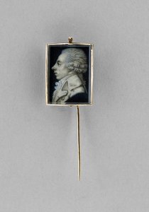 Stickpin with Portrait of a Man by French School