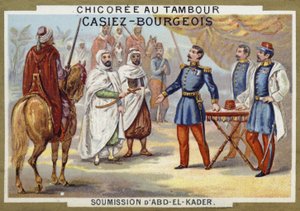 Surrender of Abdelkader to the French, Algeria, 1847 by French School