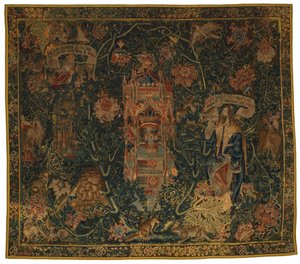 Tapestry, God The Father Appearing to Moses (one of set of six Sibyls) called the 