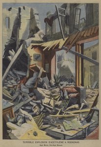 Terrible acetylene gas explosion in a cafe in Rognonas, France by French School