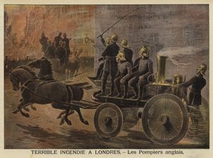 Terrible Fire in London, 1897 by French School