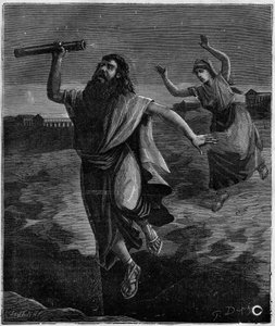 Thales of Miletus mathematician and Greek philosopher (625 BC - 546 BC): “He did not see an open pit under his feet and let himself be chilled” by French School