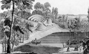 The Amphitheatre of Claremont, 6 Leagues from London, from Details des Nouveaux Jardins a la Mode, by George Louis le Rouge, published c.1770-87 by French School