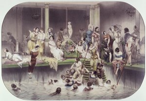 The Baths at Hotel Lambert, Ile Saint-Louis, Paris, mid-19th century