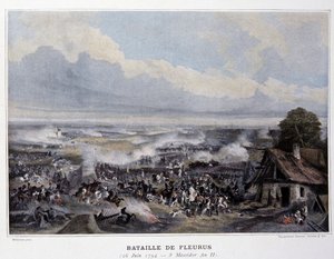 The Battle of Fleurus in 1794 - in “Battles Napoleonic”, late 19th century by French School
