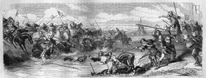 The Battle of Kortrijk (Battle of Golden Spurs) between the King of France and the Flemish Communal Militia on July 11