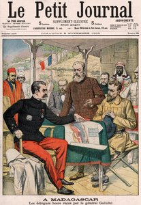 The Boer Delegation Received by General Joseph Simon Gallieni in Madagascar, Cover of Le Petit Journal Colour Supplement by French School